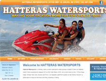 Tablet Screenshot of hatteraswatersports.com